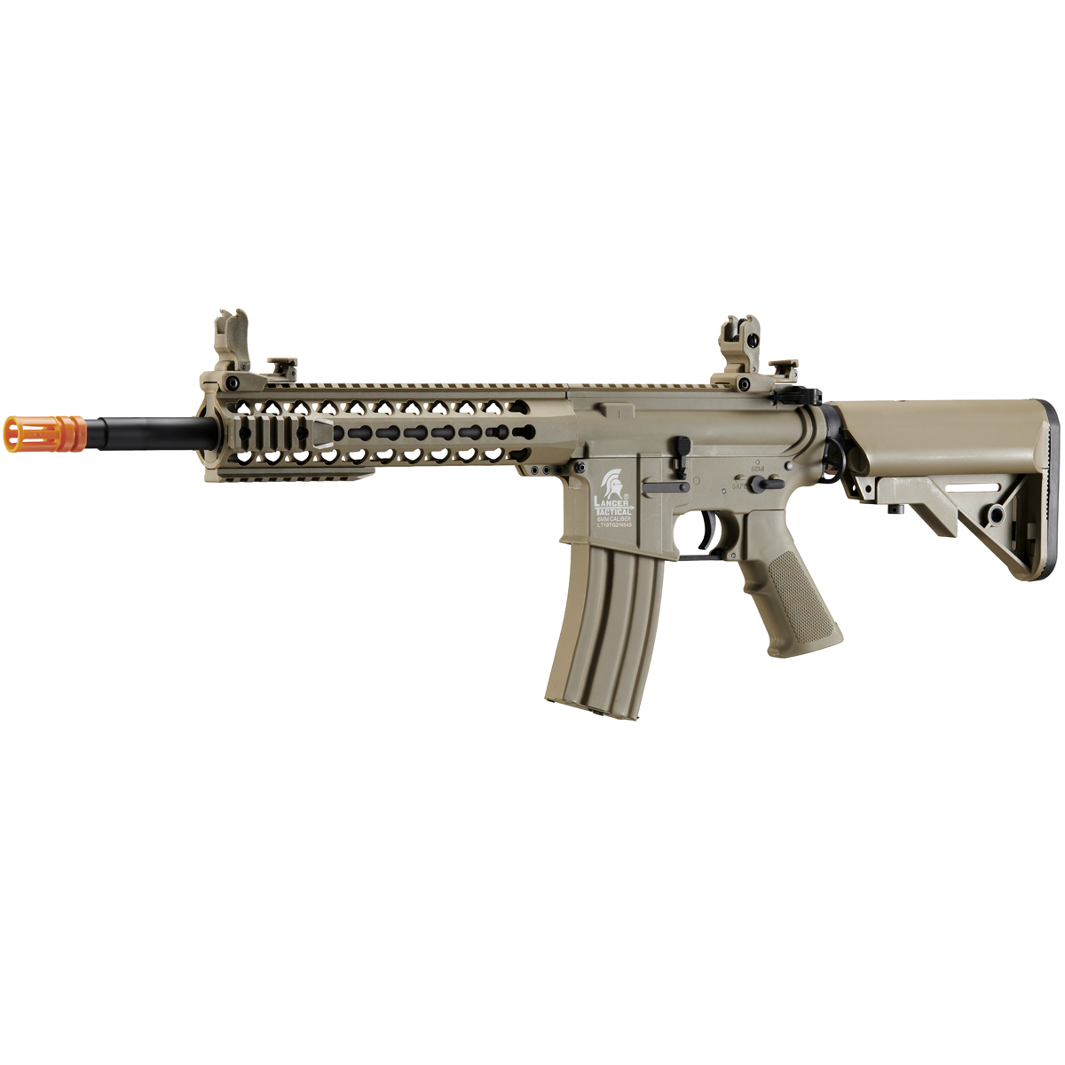 Lancer Tactical Gen Keymod M Carbine Airsoft Aeg Color Tan