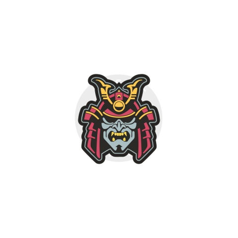 Samurai Helmet Full Color PVC Patch