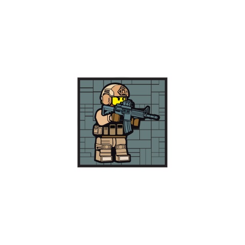 Lego Soldier PVC Patch