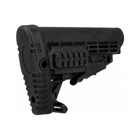 Airsoft Megastore Armory Polymer Collapsible Rifle Buttstock - BLACK