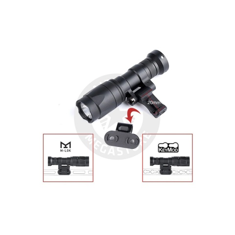 Atlas Custom Works M340C Scout Light PRO Rail Mount LED Flashlight - (Black)