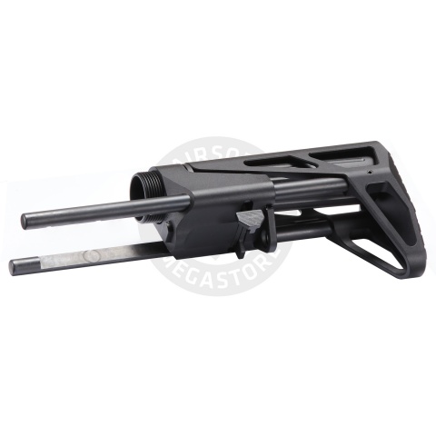 Atlas Custom Works MD-Style Retractable CQB Stock for Marui MWS M4 GBB Airsoft Rifles - (Black)