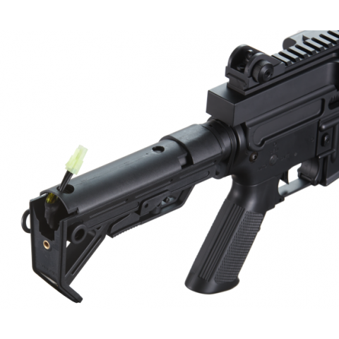 Golden Eagle MCR Light Machine Gun LMG Airsoft AEG Rifle [Short Barrel] - BLACK