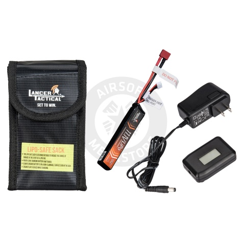 Lipo Battery 11.1V1000 Deans w/ LCD Lipo Charger Bundle