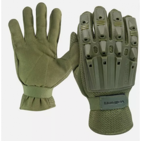 Valken V-Tac Full Finger Armored Airsoft Gloves XL - (Olive)