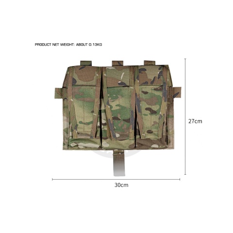Tactical M4 Flapped Triple Magazine Pouch