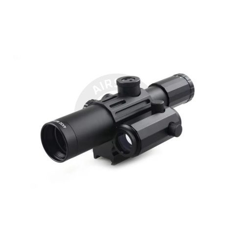 Lancer Tactical 4x32M1 Short Multi-Function Collimator Scope with Red Dot - (Black)