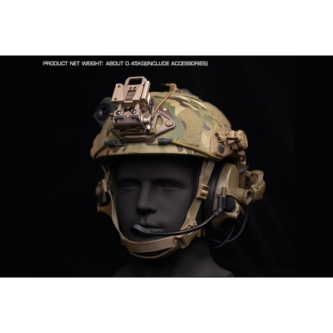 Airsoft C5 Tactical Communication Headset w/ Noise Reduction For Helmets