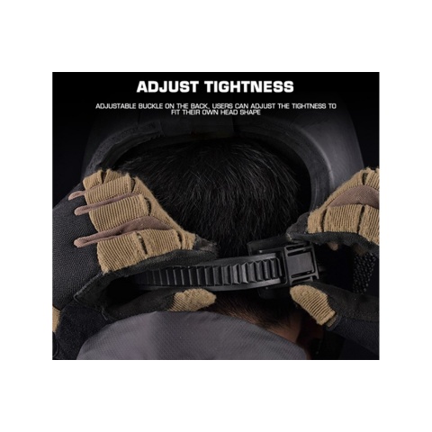 Tactical Lightweight Mesh Full Protection Face Mask & Helmet