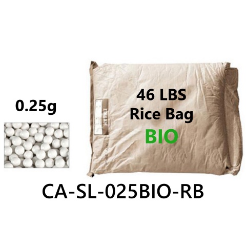 Lancer Tactical 46 lbs Rice Bag Airsoft 0.25g BBs - (White) - Excludes Free Shipping