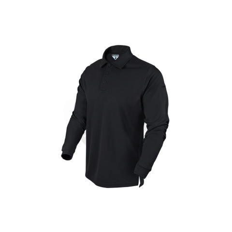 Condor Outdoor Long Sleeve Performance Tactical Polo - (Black)