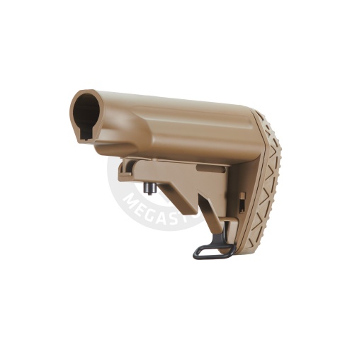 Golden Eagle Retractable Crane Stock w/ Buffer Tube - Tan