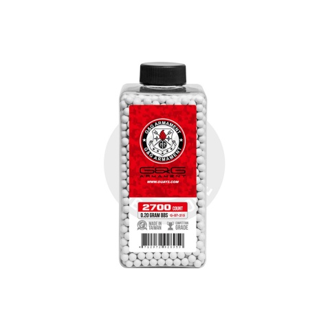 G&G Precision 6mm 0.20g BBs 2700rd Bottle Premium Grade - (White)