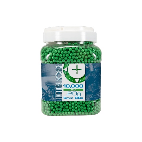 Tactical Force Biodegradable .20 gram BBs 10,000 Count - (Green)