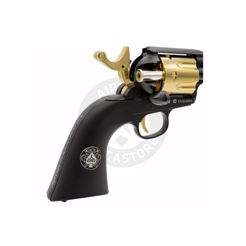 Umarex Legends Gambler High Stakes Limited Edition CO2 Powered Airsoft Single Action Revolver - (Black/Gold)