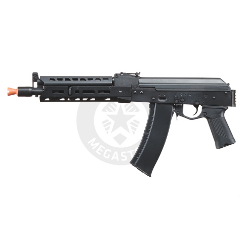 LCT Airsoft AK104 Steel AEG Airsoft Rifle w/ ASTER V2 SE Expert & Picatinny Stock Adapter - (Black)