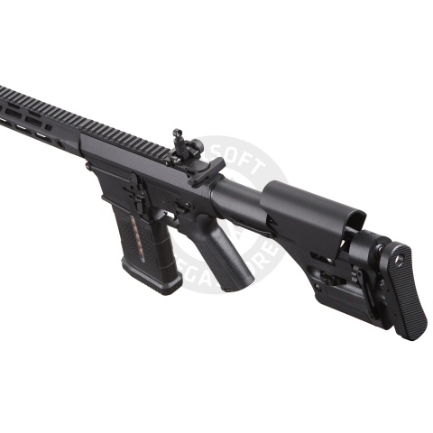 Lancer Tactical Battleaxe AEG Airsoft Rifle w/ PRS Precision Stock & MLOK Handguard - (Black)