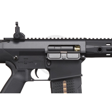 Lancer Tactical Battleaxe AEG Airsoft Rifle w/ PRS Precision Stock & MLOK Handguard - (Black)