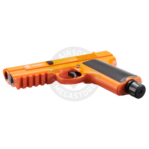 Lancer Defense Hornet .43 Cal CO2 Powered Less Lethal Defense Pistol *Pistol Only* (Color: Orange / Black)