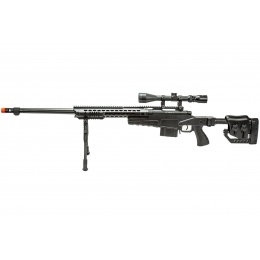 WellFire MB4419-2BAB Bolt Action Airsoft Sniper Rifle (Color: Black)