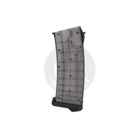 PTS Syndicate TPM-AK 155rd Magazine for AEG AK - (Translucent Black)