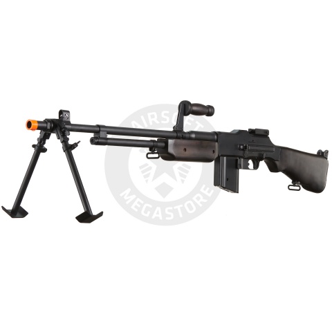 S&T BAR M1918 A2 Full Size Full Metal Airsoft AEG Rifle w/ Steel Bipod - (Wood)