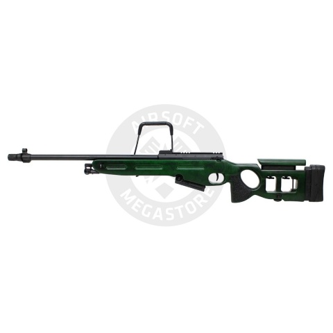 S&T SV-98 Spring Power Airsoft Rifle - (Real Wood/Green)