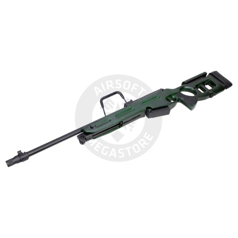 S&T SV-98 Spring Power Airsoft Rifle - (Real Wood/Green)