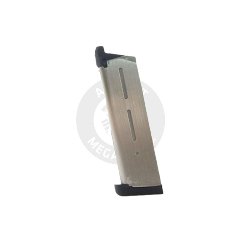 Tokyo Marui 1911 MEU 28 Round Airsoft Green Gas Magazine - (Silver)