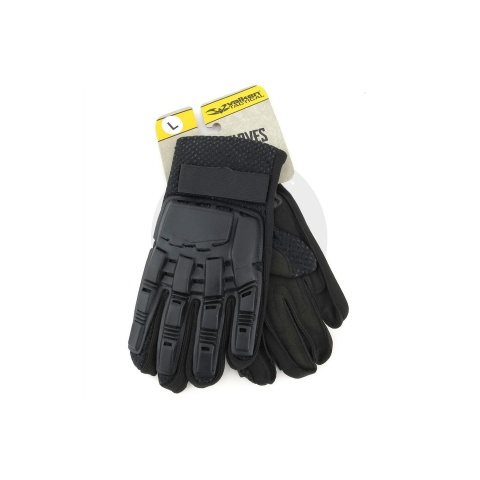 Valken V-Tac Full Finger Armored Airsoft Gloves - (Black)