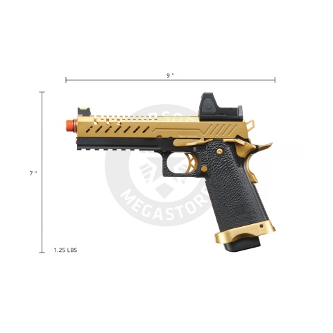 Vorsk Hi-Capa 5.1 GBB Pistol w/ Red Dot Sight