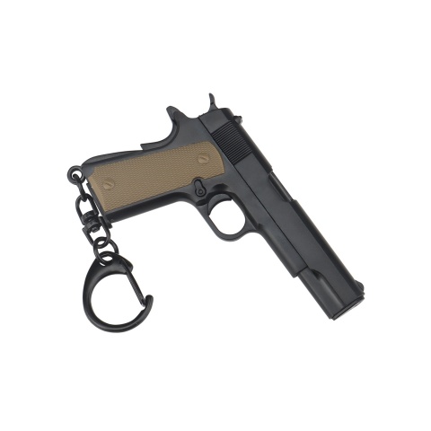 Tactical Detachable Mini 1911 Pistol Keychain (Color: Black)