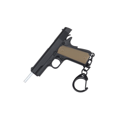 Tactical Detachable Mini 1911 Pistol Keychain (Color: Black)