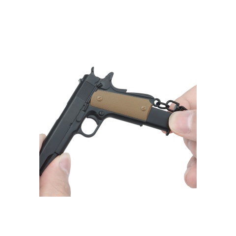 Tactical Detachable Mini 1911 Pistol Keychain (Color: Black)