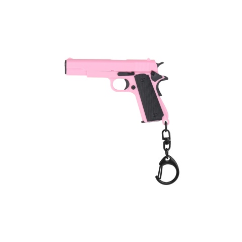 Tactical Detachable Mini 1911 Pistol Keychain (Color: Pink)