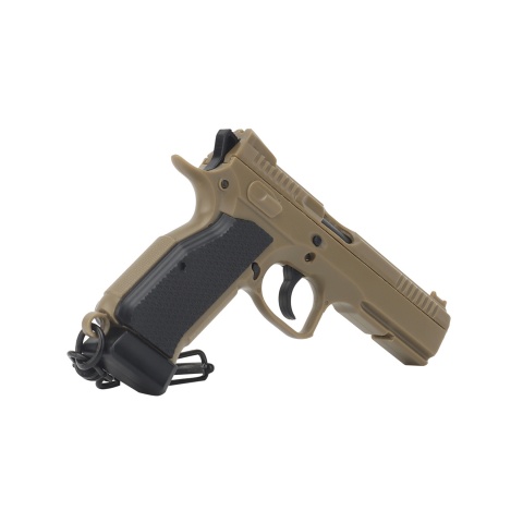 Tactical Detachable Mini Pistol Keychain (Color: Tan)