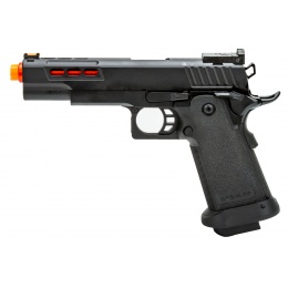 Golden Eagle 3342 OTS .45 Hi-Capa Gas Blowback Pistol w/ Ported Slide (Color: Black / Red Barrel)