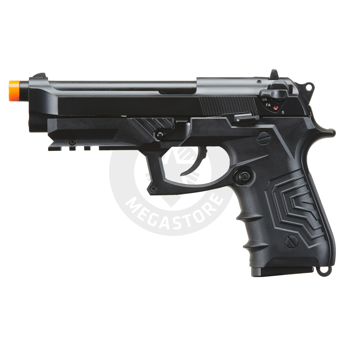 Airsoft Pistol GBB HFC 6 inch Barrel Gas Revolver Airsoft Gun 300 FPS -  Black