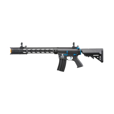 Lancer Tactical Gen 2 M4 SPR Interceptor Airsoft AEG Rifle (Color: Black & Blue)