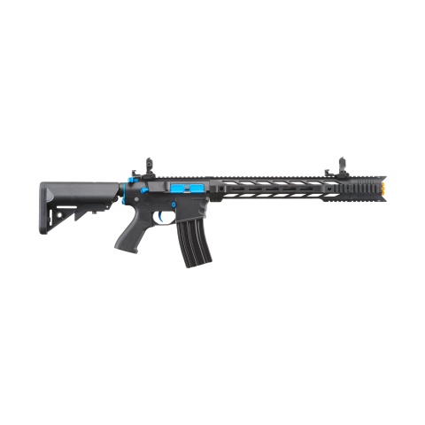 Lancer Tactical Gen 2 M4 SPR Interceptor Airsoft AEG Rifle (Color: Black & Blue)