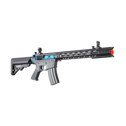 Lancer Tactical Gen 2 M4 SPR Interceptor Airsoft AEG Rifle (Color: Black & Blue)