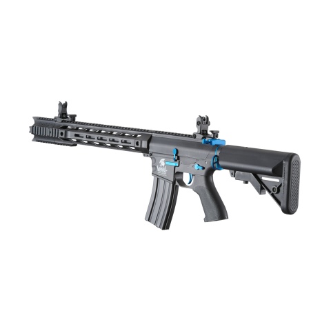 Lancer Tactical Gen 2 M4 SPR Interceptor Airsoft AEG Rifle (Color: Black & Blue)