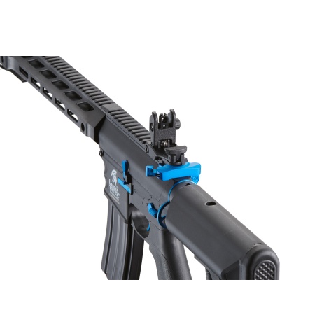 Lancer Tactical Gen 2 M4 SPR Interceptor Airsoft AEG Rifle (Color: Black & Blue)