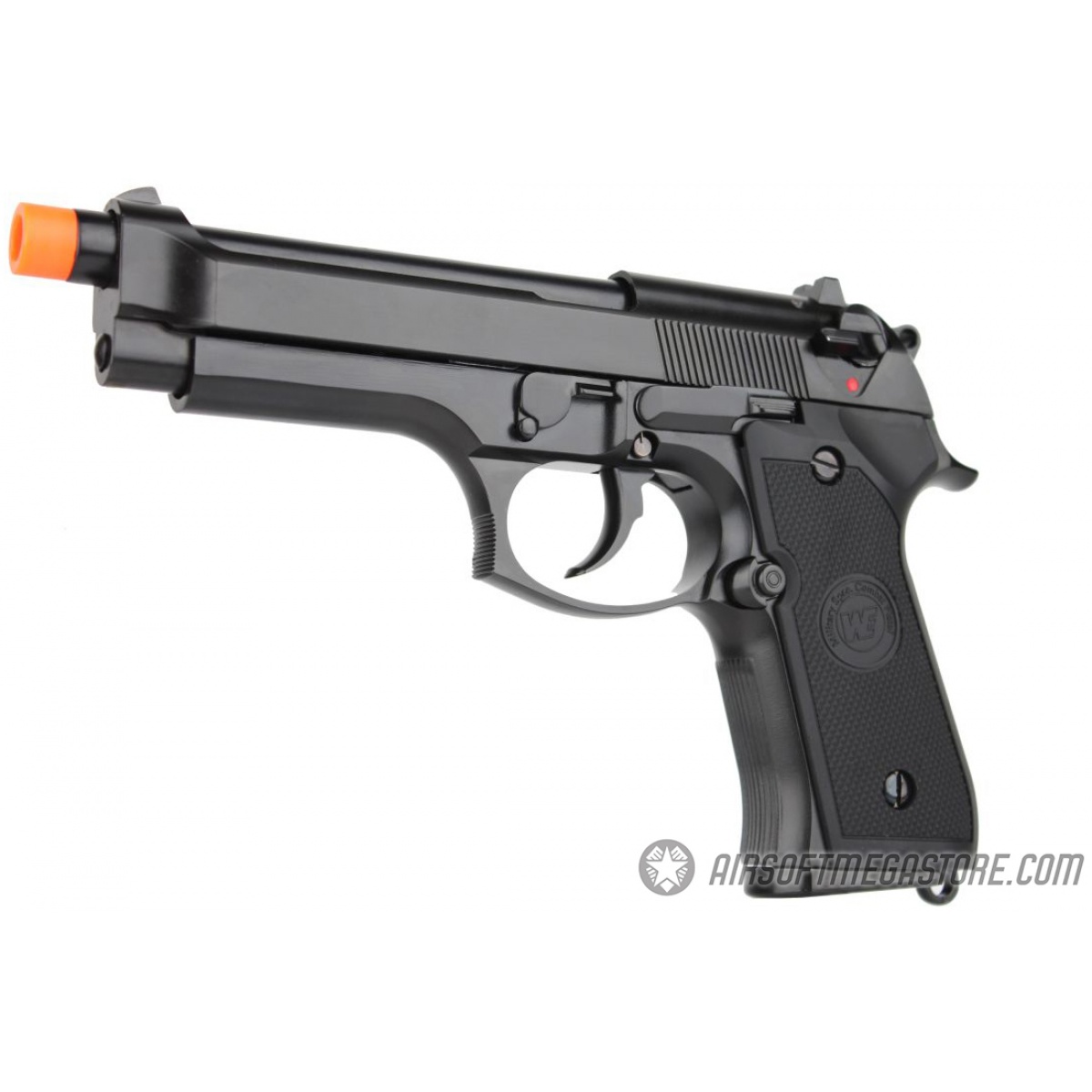 Pack pistolet GBB à gaz M92A1 0,8J + mallette + 2 chargeurs + gaz +