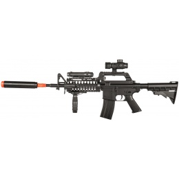 WELL MR799 Plastic M4 Airsoft Spring Rifle w/ Tactical Accessories
