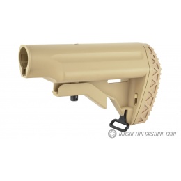 Golden Eagle Airsoft M4 / M16 Retractable AEG Crane Stock - TAN