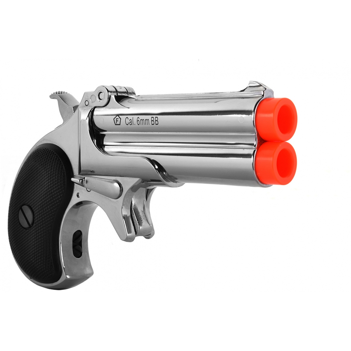 Pistolet airsoft Derringer mod GNB silver à gaz - cal. 6mm