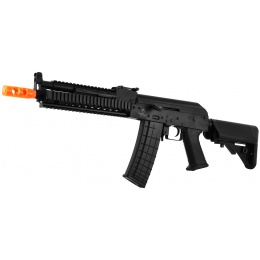 Lancer Tactical AK-47 RIS Metal Gearbox Airsoft AEG Rifle - BLACK