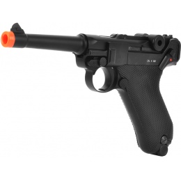 KWC P08 Model CO2 GBB Airsoft Luger Pistol - Black