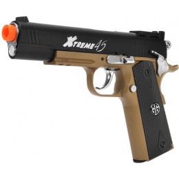 G&G Xtreme .45 DST Full Metal CO2 Airsoft Pistol - BLACK/TAN